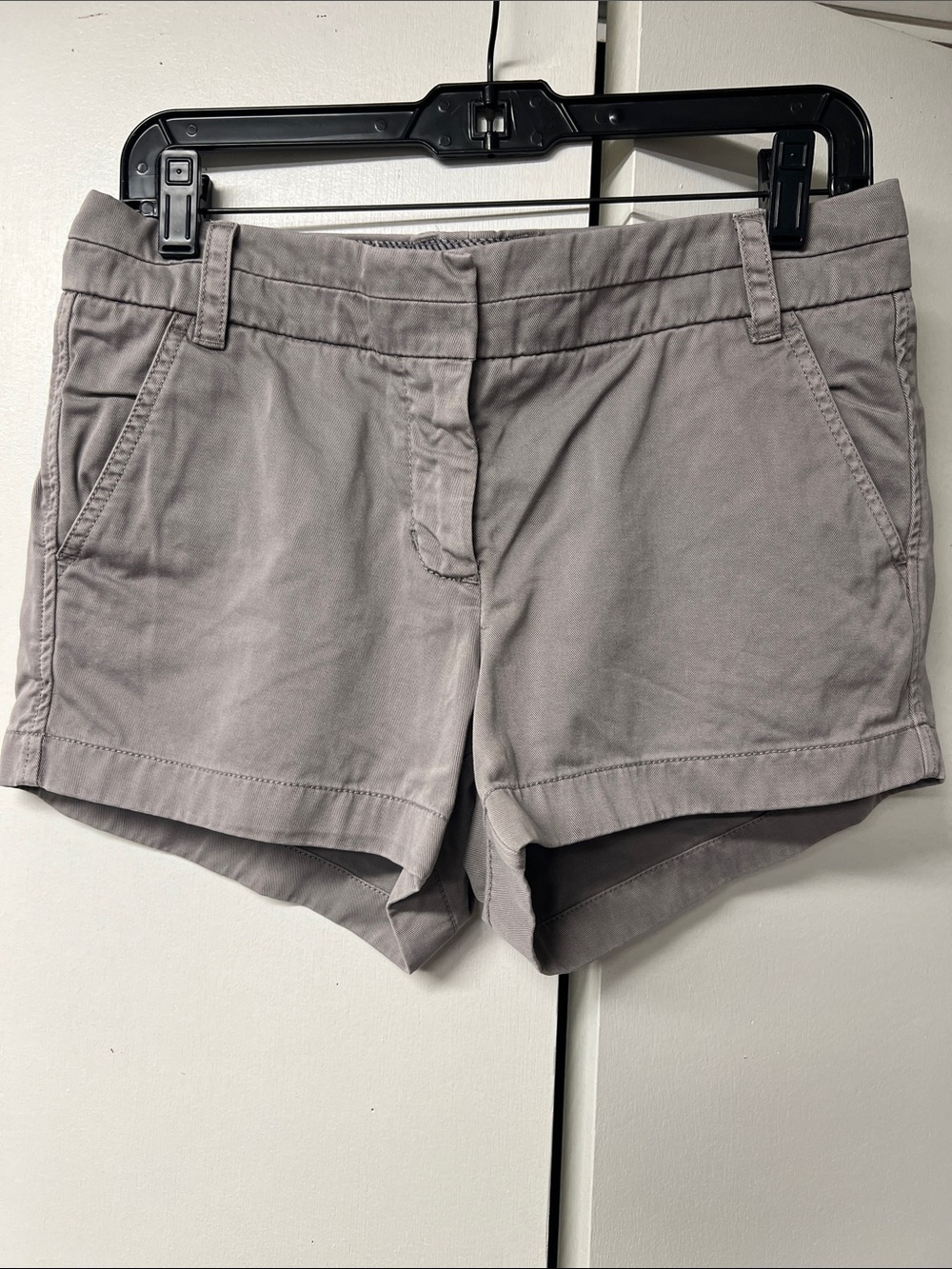 J. Crew Light Gray Cotton Blend Chino Shorts